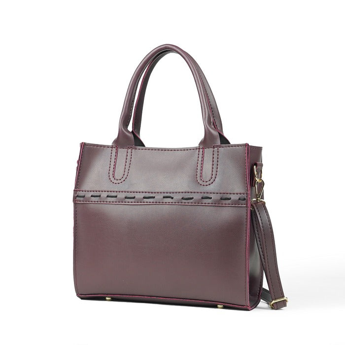Gulnār – 3-Piece Shoulder Bag Set (Maroon)