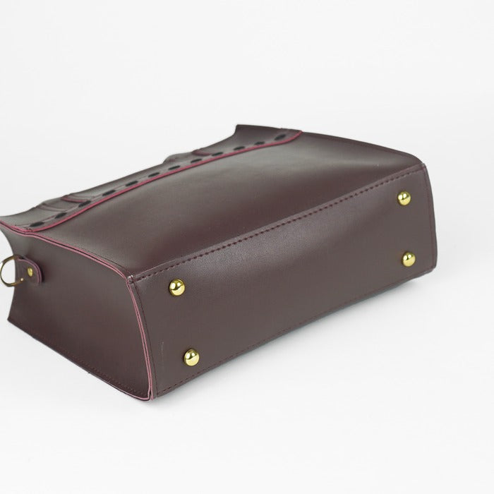 Gulnār – 3-Piece Shoulder Bag Set (Maroon)
