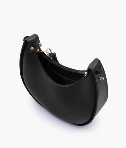 Black crescent bag