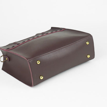 Gulnār – 3-Piece Shoulder Bag Set (Maroon)